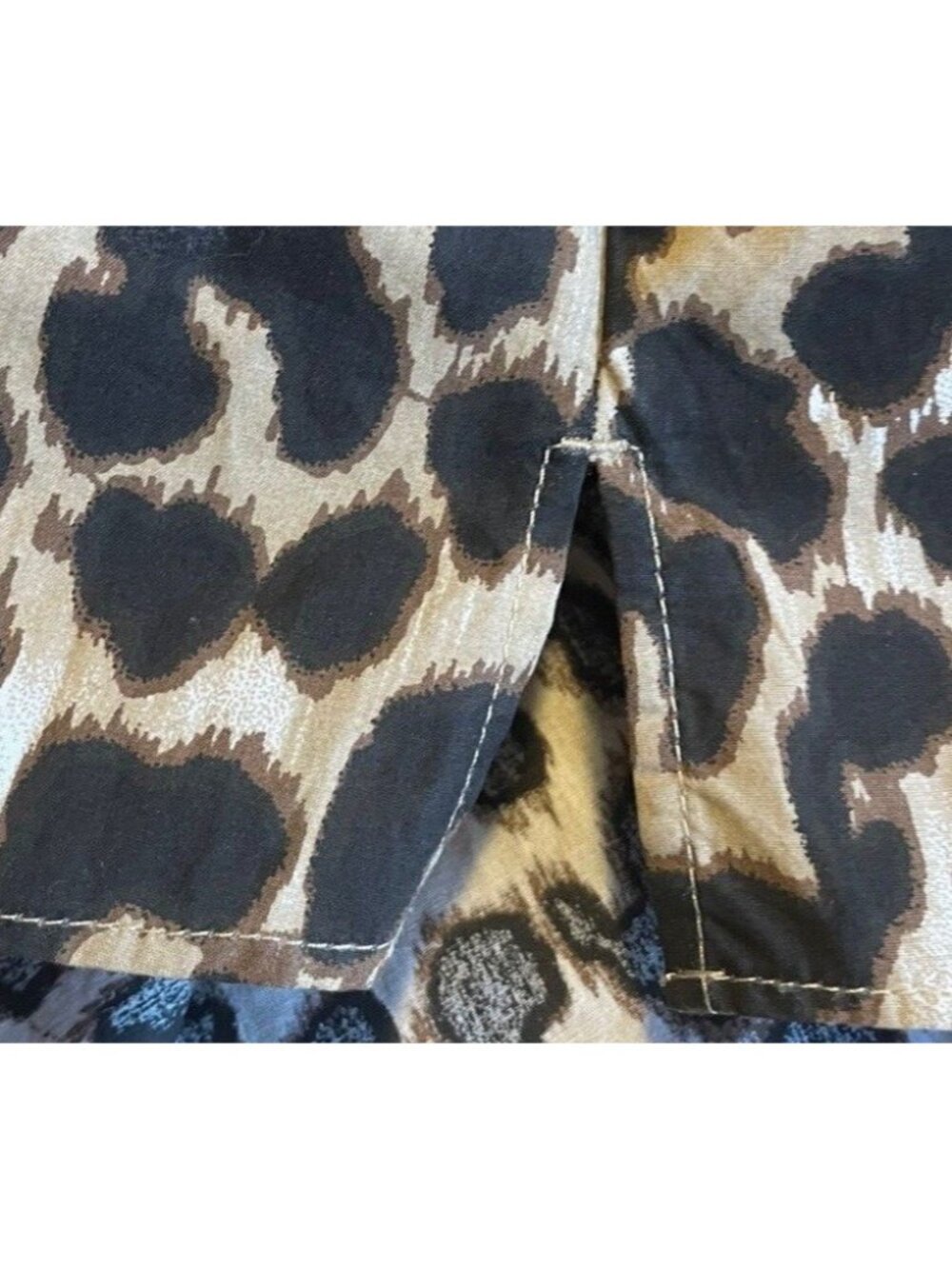 J. Crew Women Leopard Print Puff Ruffle Long Sleeve  Top X-Small preowned - Picture 4 of 10